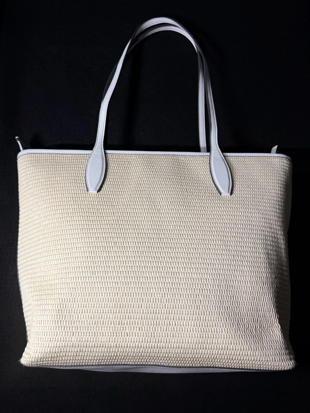 Kate Spade Lemon Zest Straw Tote & Cameron Wristlet Set WKRU6715 WLRU6152